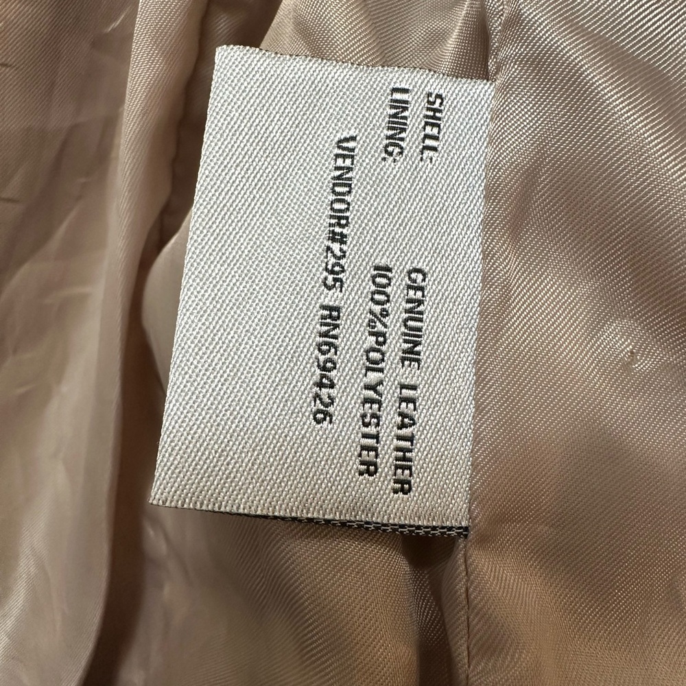 Pelle Studio Cream Leather Moto Jacket - Picture 3 of 5